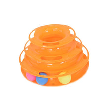 Load image into Gallery viewer, Three Levels cat toy Tower
