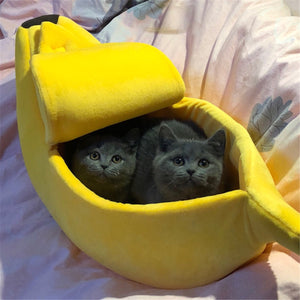 Banana Shape Cat Bed House