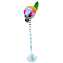 Load image into Gallery viewer, Toy Stick Feather Wand With Small Bell Mouse

